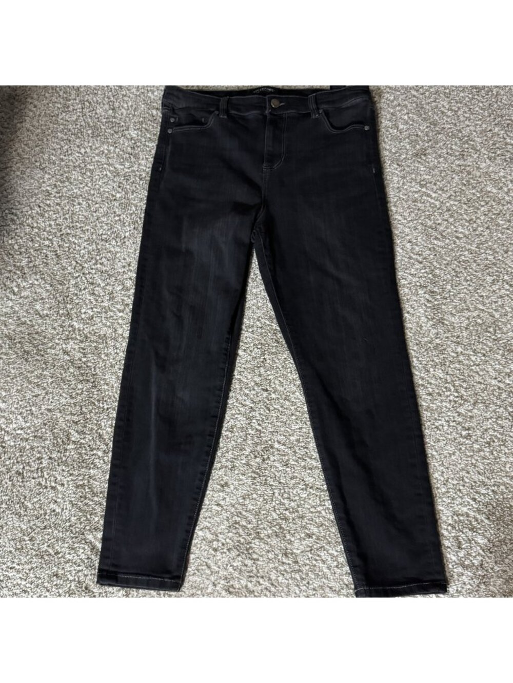 Liverpool Los Angeles Jeans Petite 10/30 Faded Black High Rise Crop Skinny